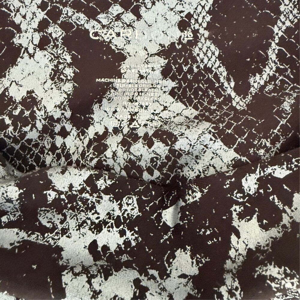 Carbon38 Snake Print 7/8 Athletic Leggings Size S - Picture 4 of 4